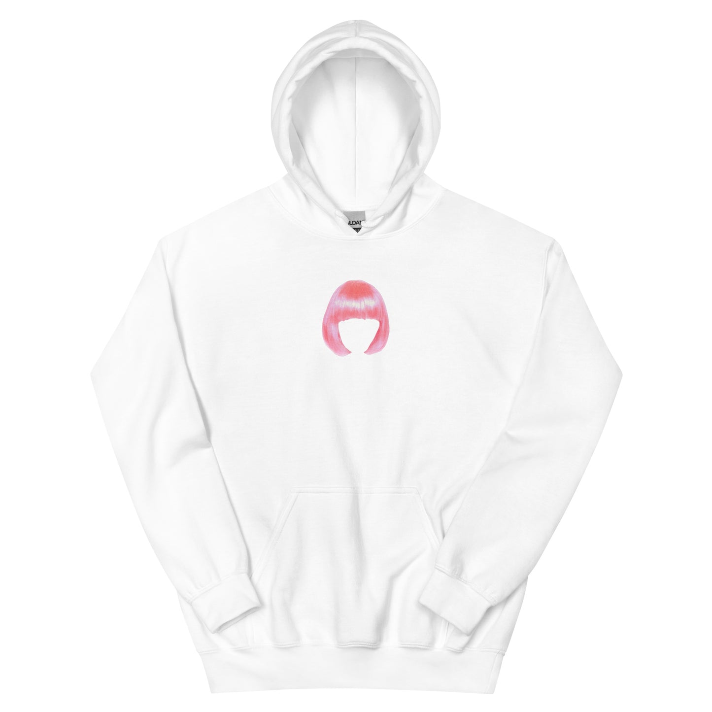 Pink Bob Wig Graphic Hoodie