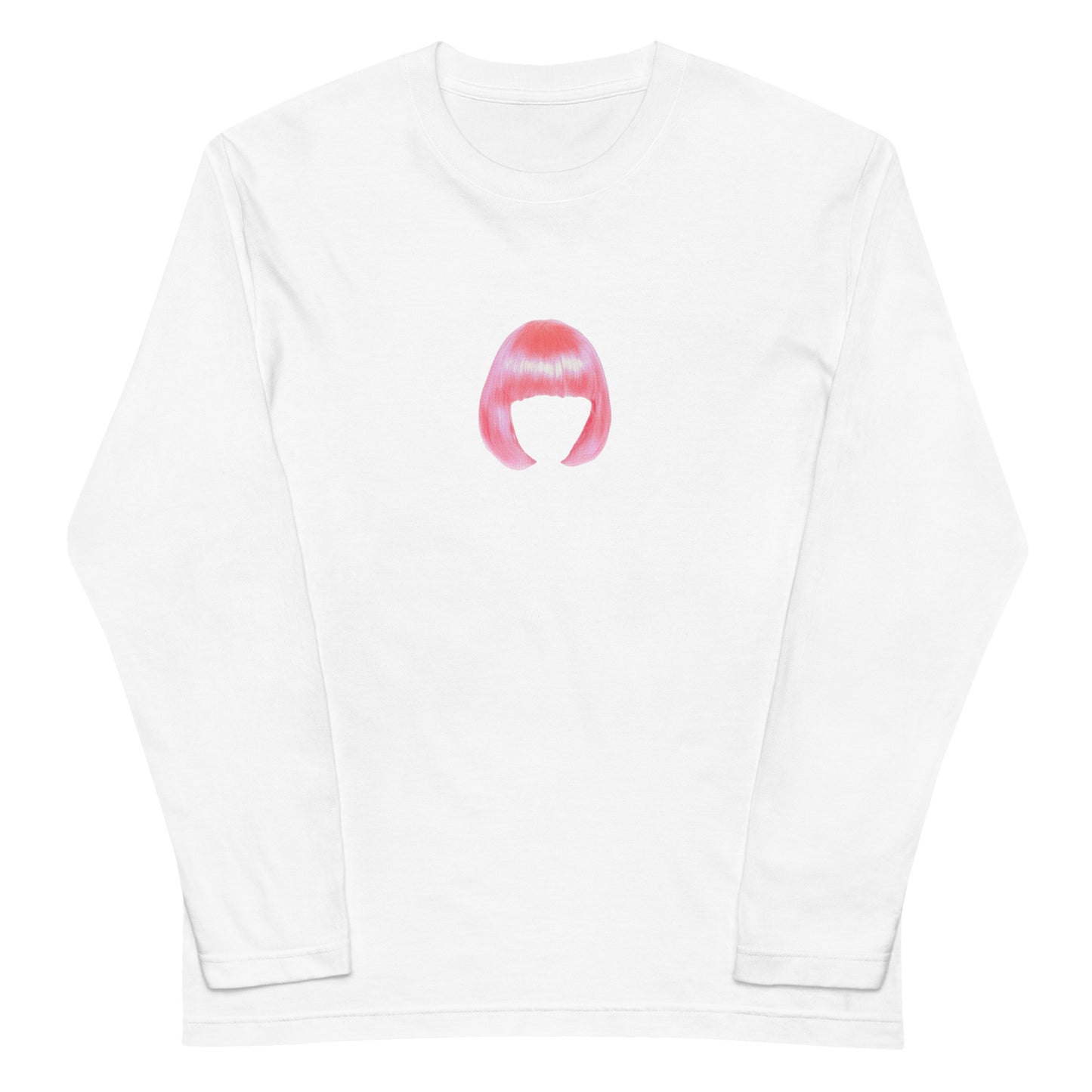 Pink Bob Wig Graphic Long Sleeve