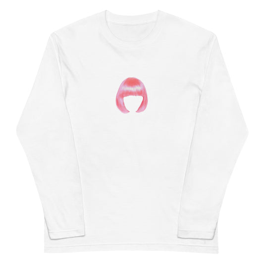 Pink Bob Wig Graphic Long Sleeve