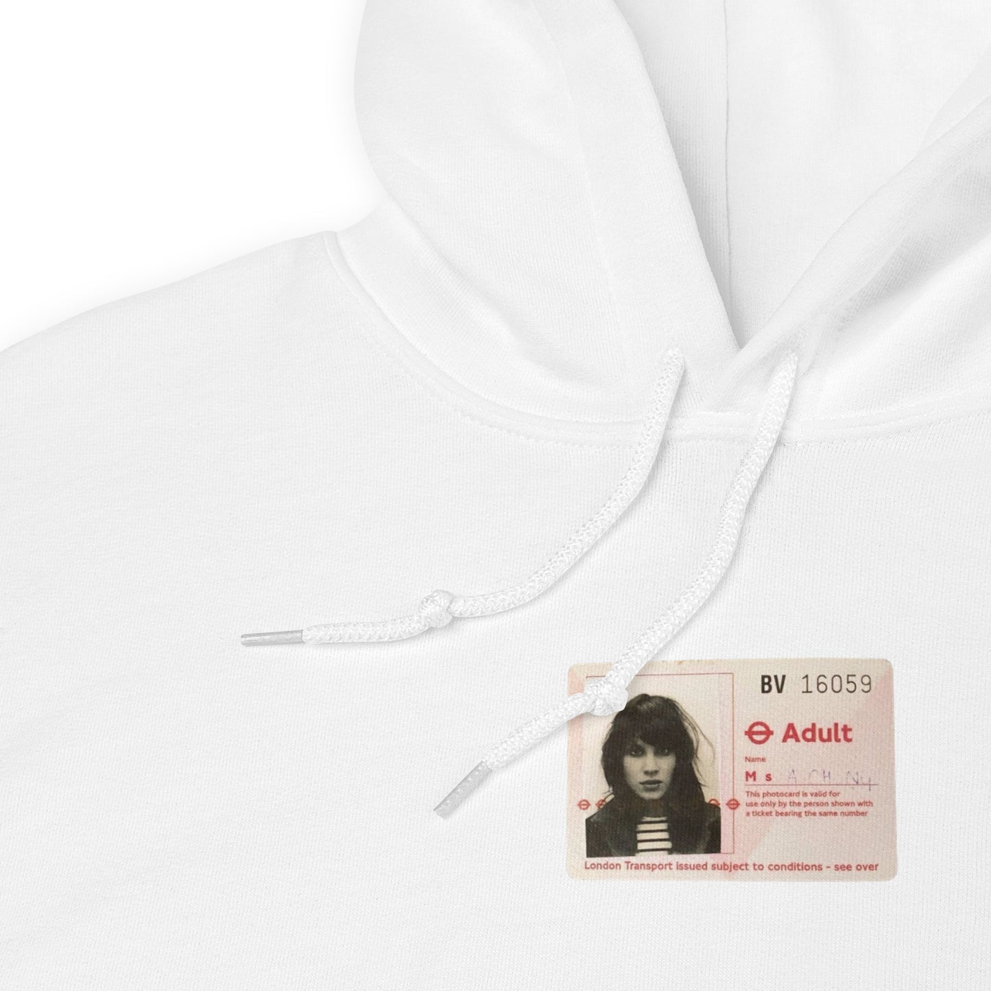 Alexa Chung ID card Graphic Hoodie