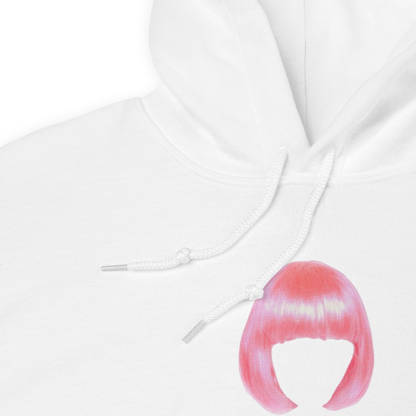 Pink Bob Wig Graphic Hoodie